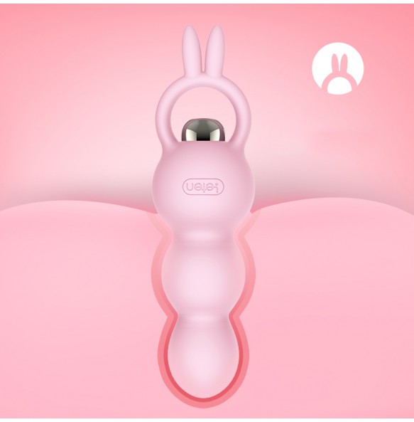 HK LETEN Cute Rabbit Series Anal Pull Beads (Bunny Driver - Pink)